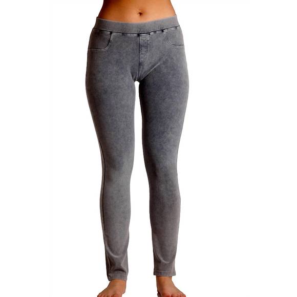 NEW ANGEL high rise jegging in dark charcoal - Picture 3 of 3